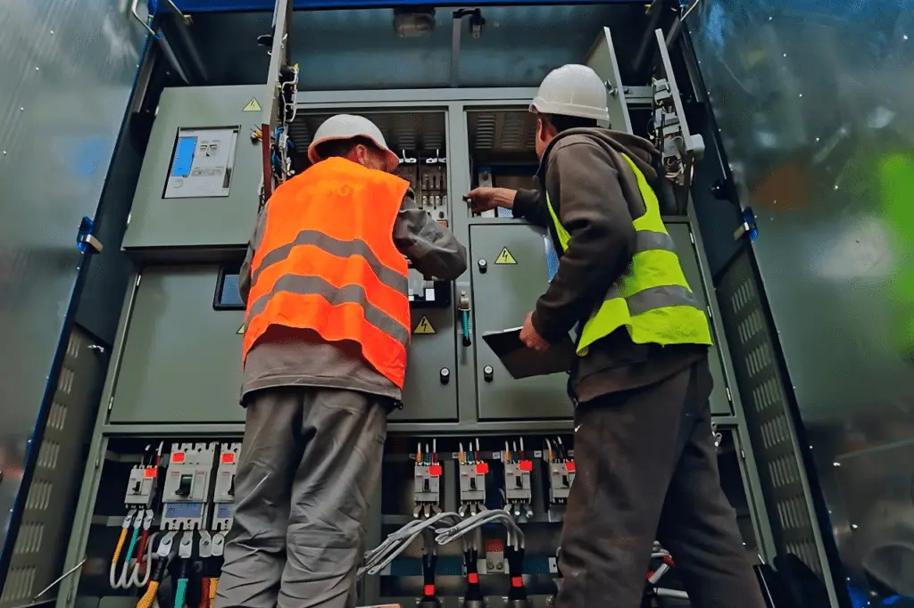 Electricians Conducting Predictive Electrical Maintenance